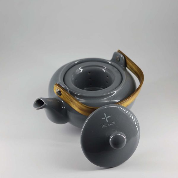 Tea pot round grey
